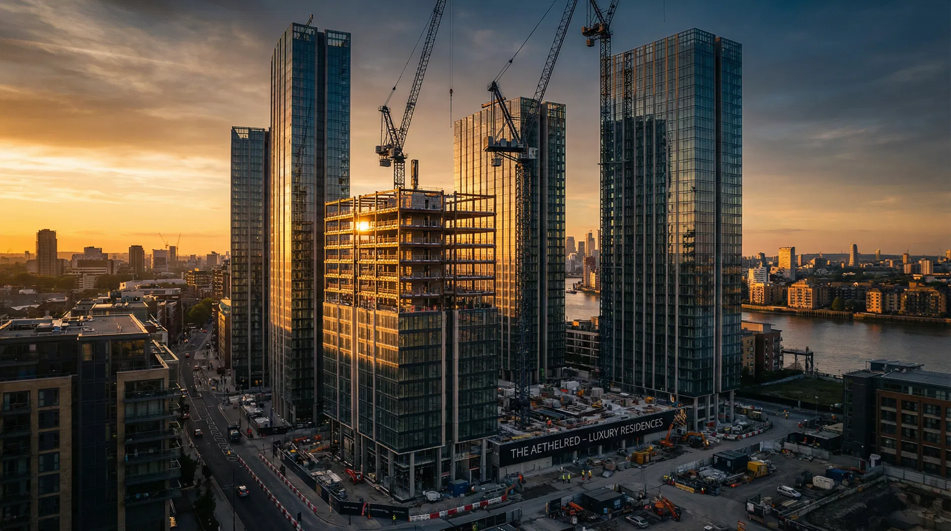 Construction Platform — Build · Manage · Verify portal background