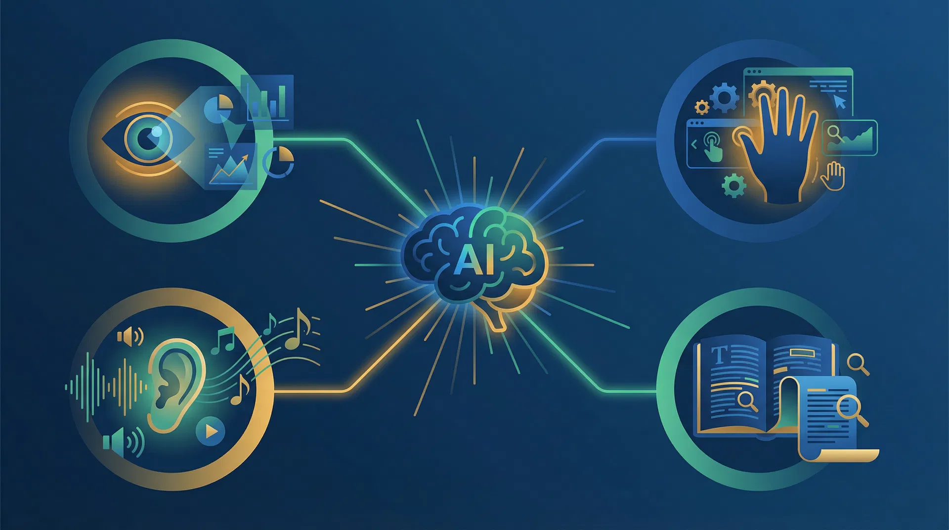 IA adaptando conteúdo para diferentes modalidades