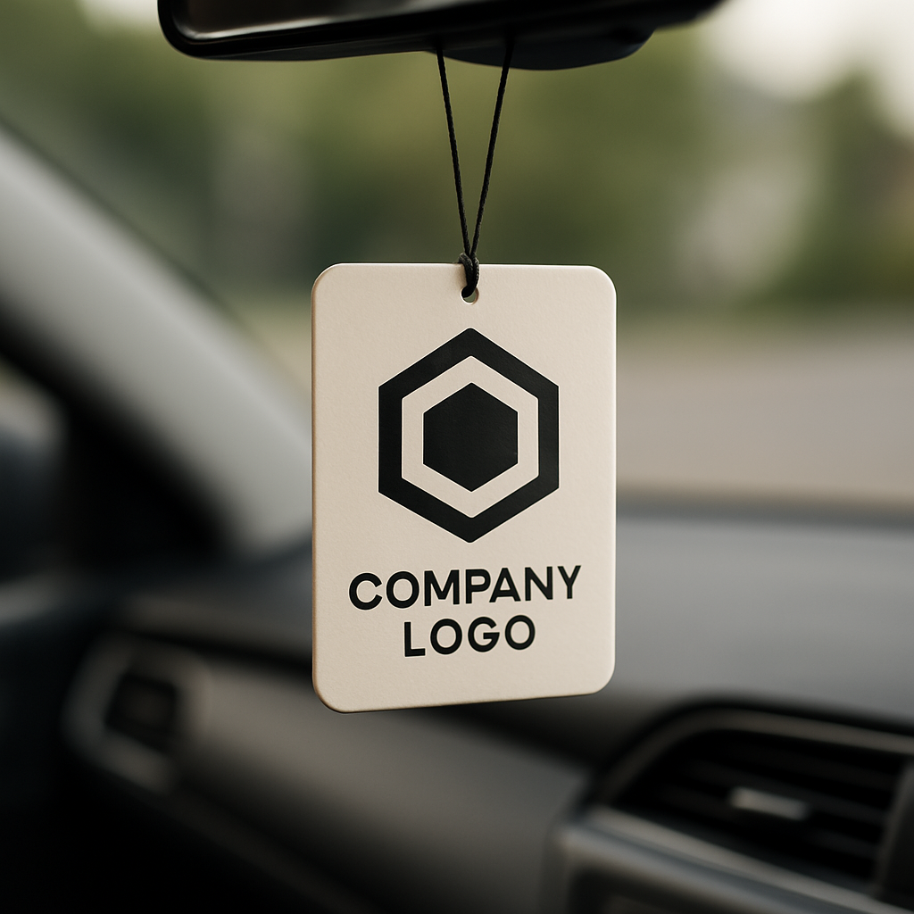 Custom Car Air Freshener with Company Logo