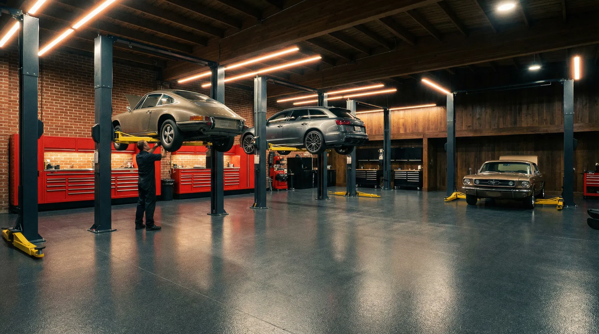 D&D Automotive Repair shop interior