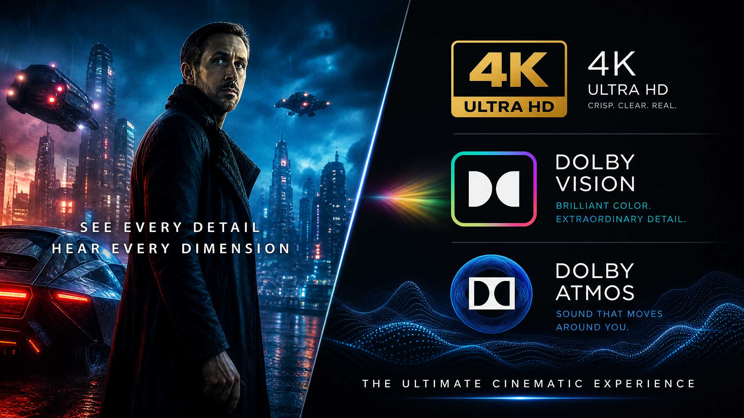 Experiência 4K e Som Imersivo