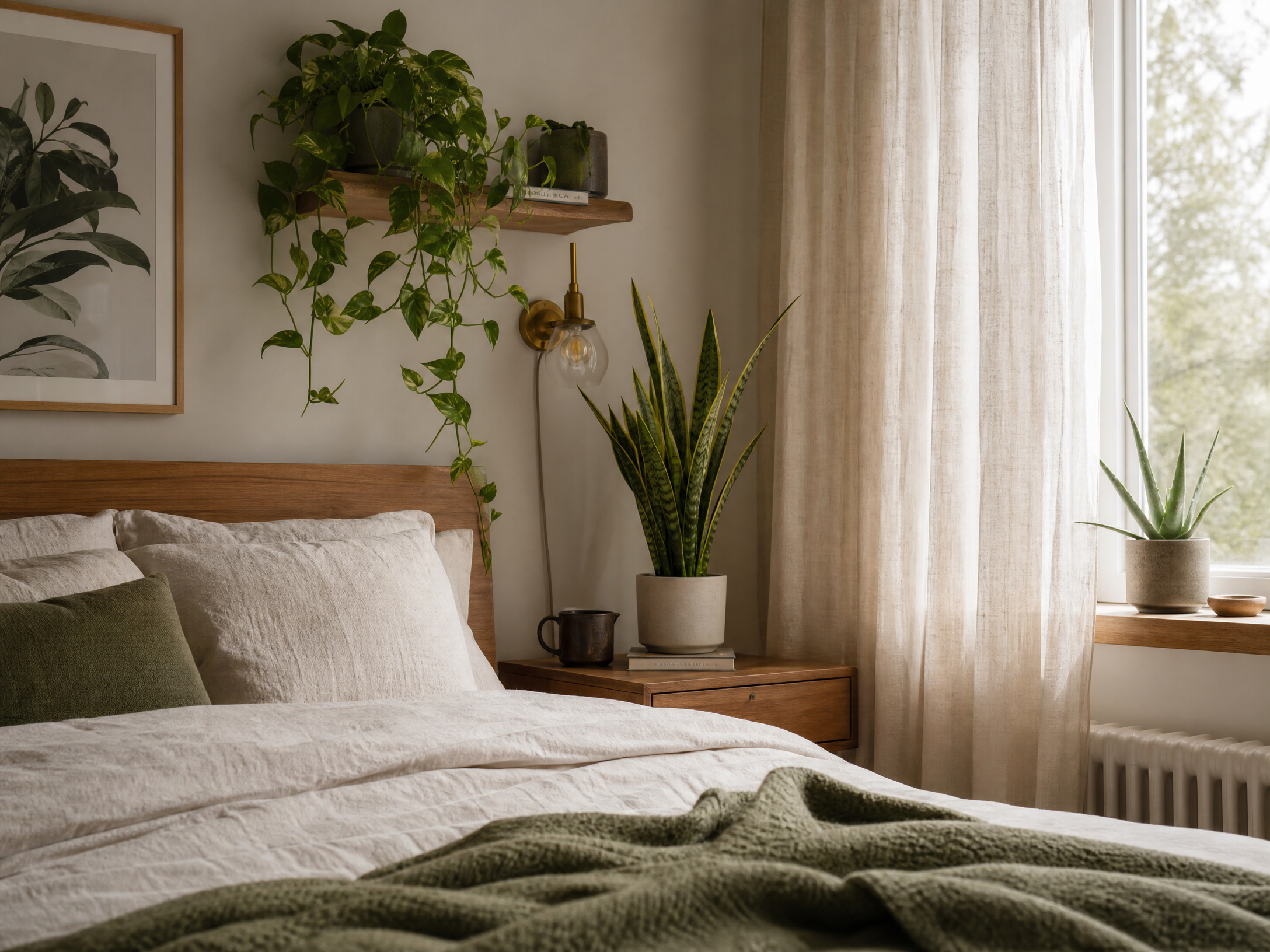 Plantas no Quarto