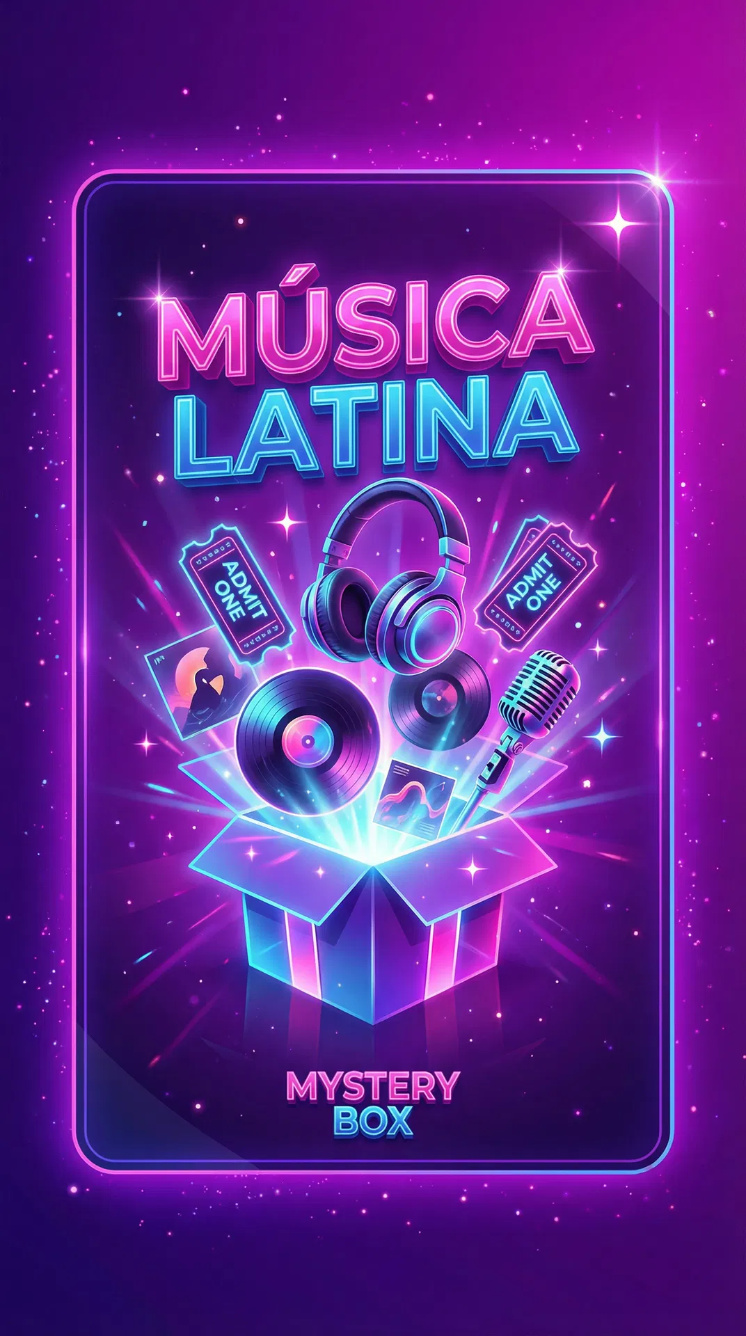Música Latina - Caja sorpresa premium con Bad Bunny, Karol G, y más leyendas