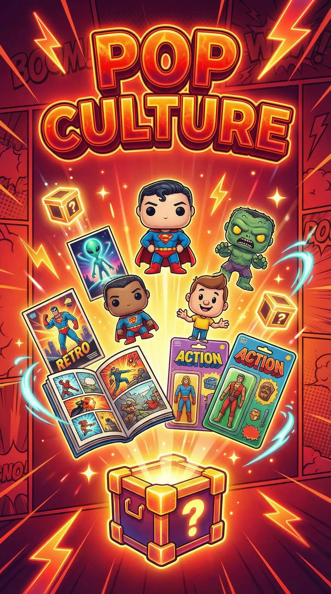 Pop Culture - Caja sorpresa premium con Marvel, Star Wars, series y más