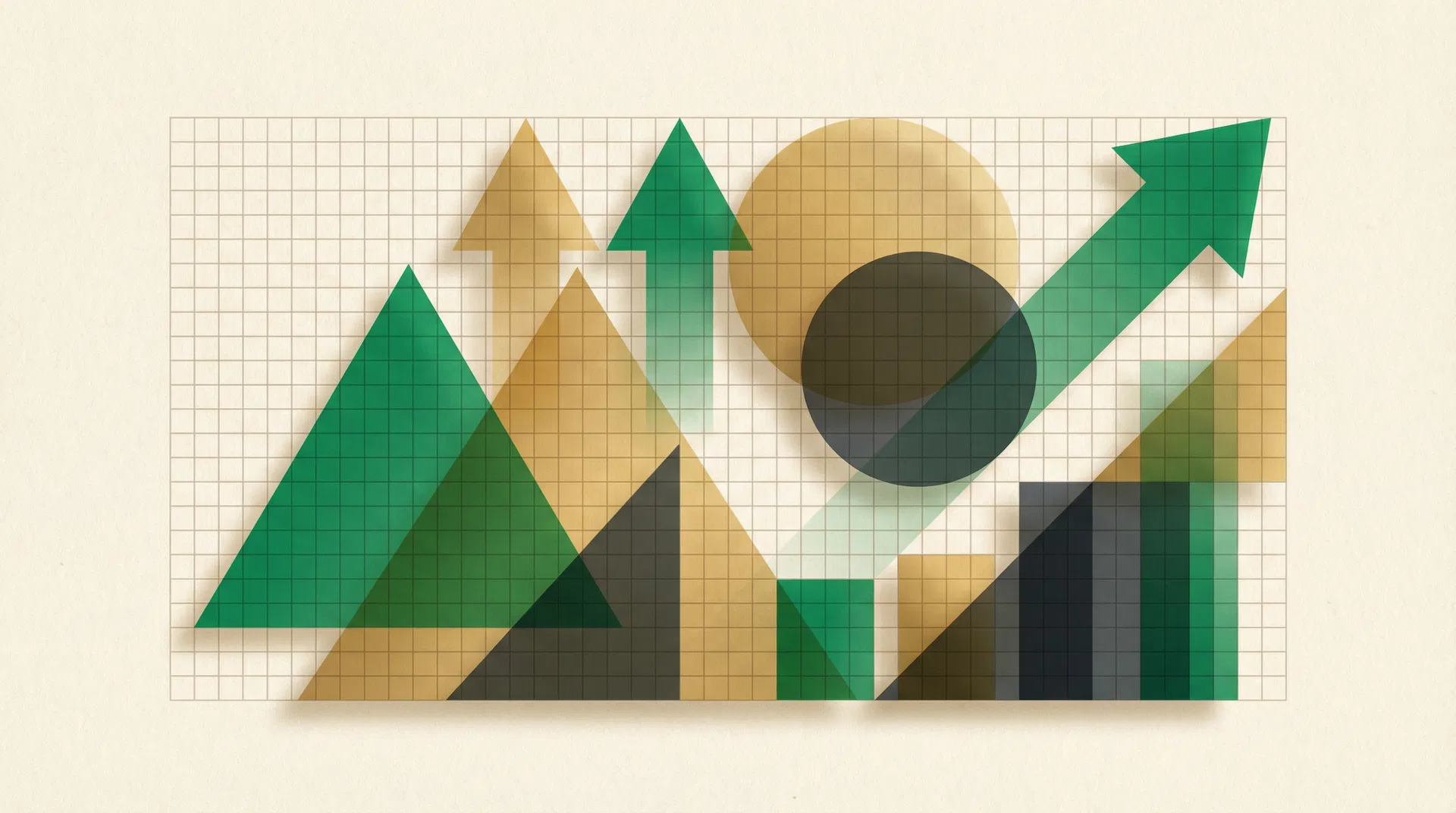 Financial growth and planning illustration