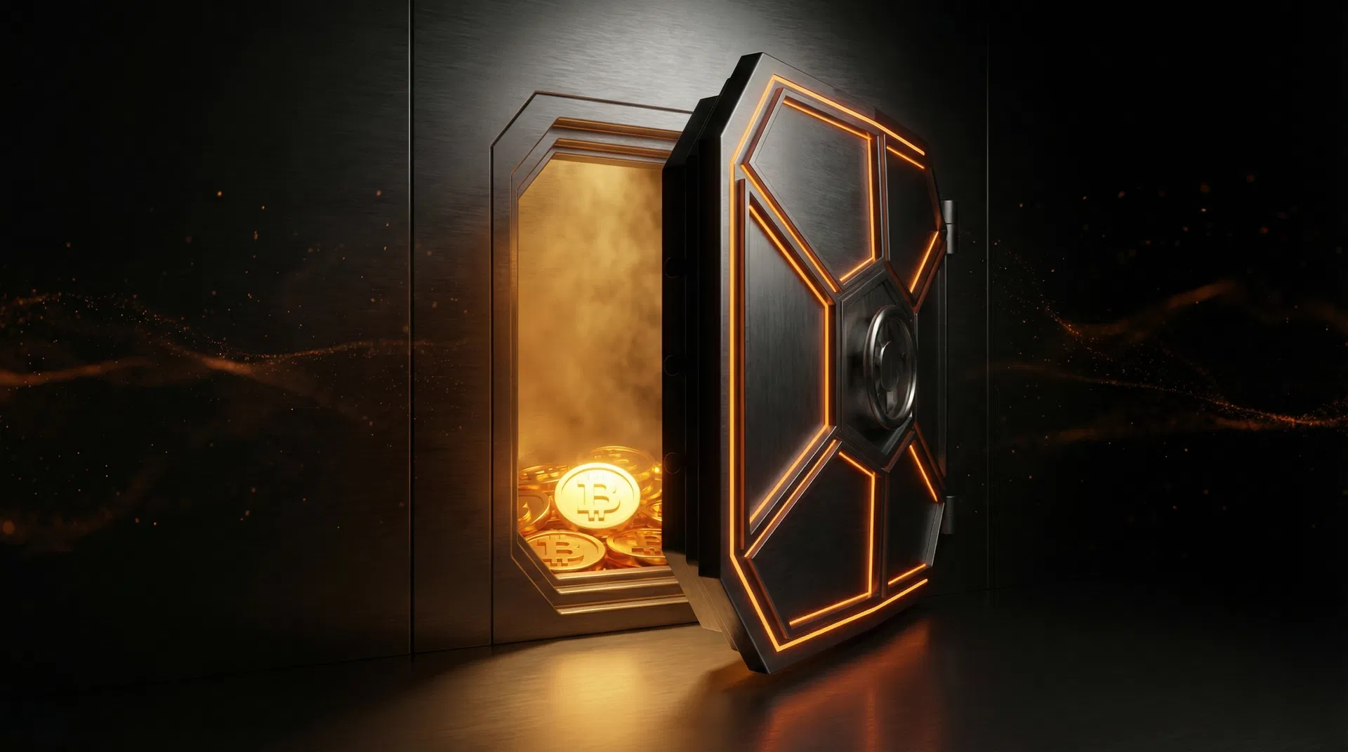 Digital vault containing Bitcoin reserves