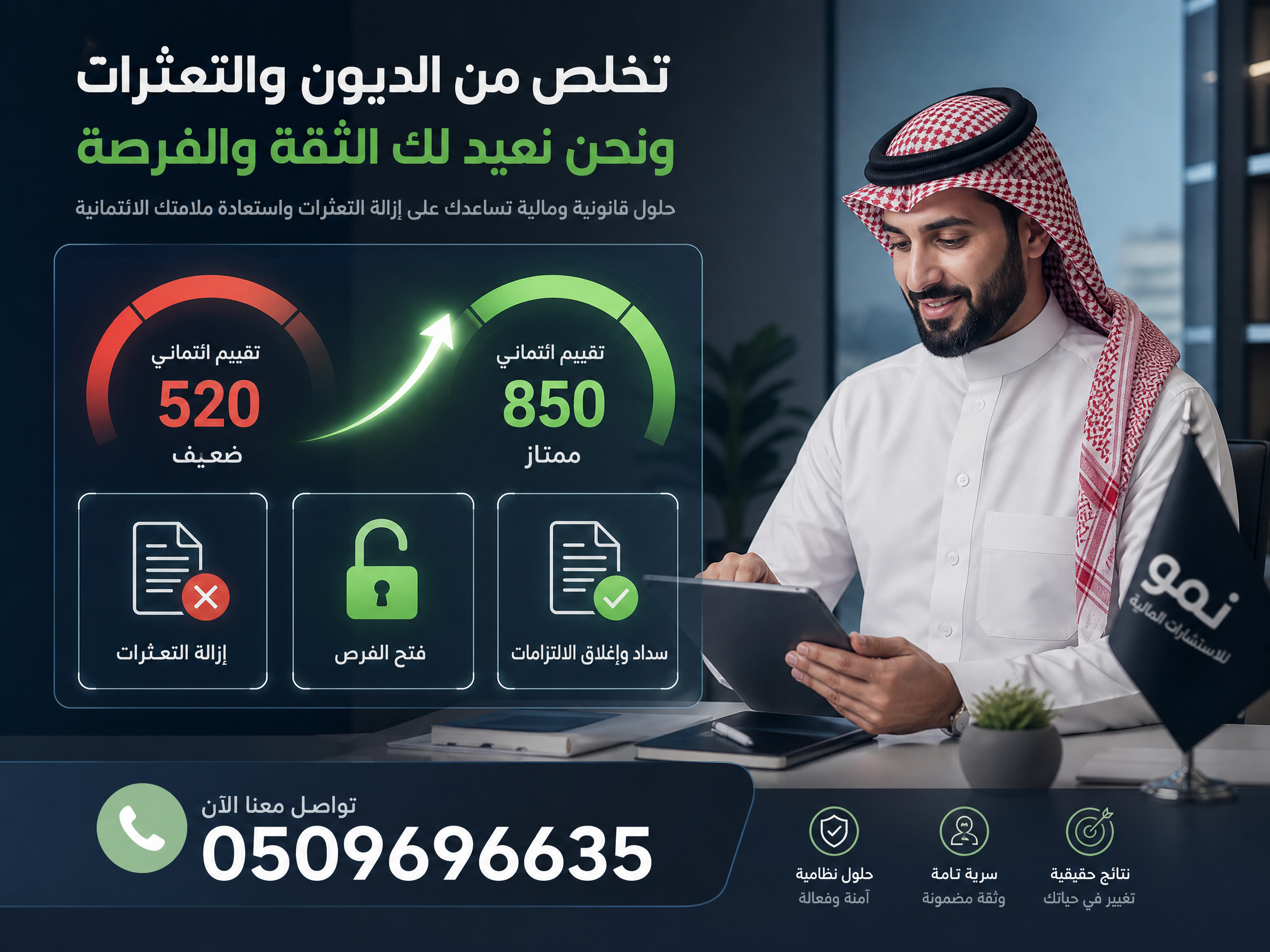 معالجة تعثرات سمة والديون