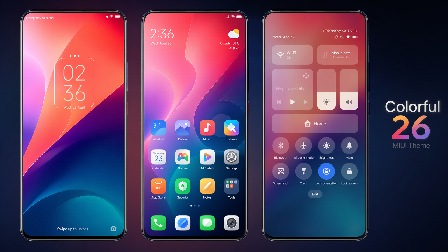 colorful 26 miui theme Theme Preview