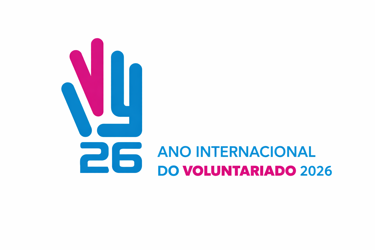 Logo Ano Internacional do Voluntariado 2026