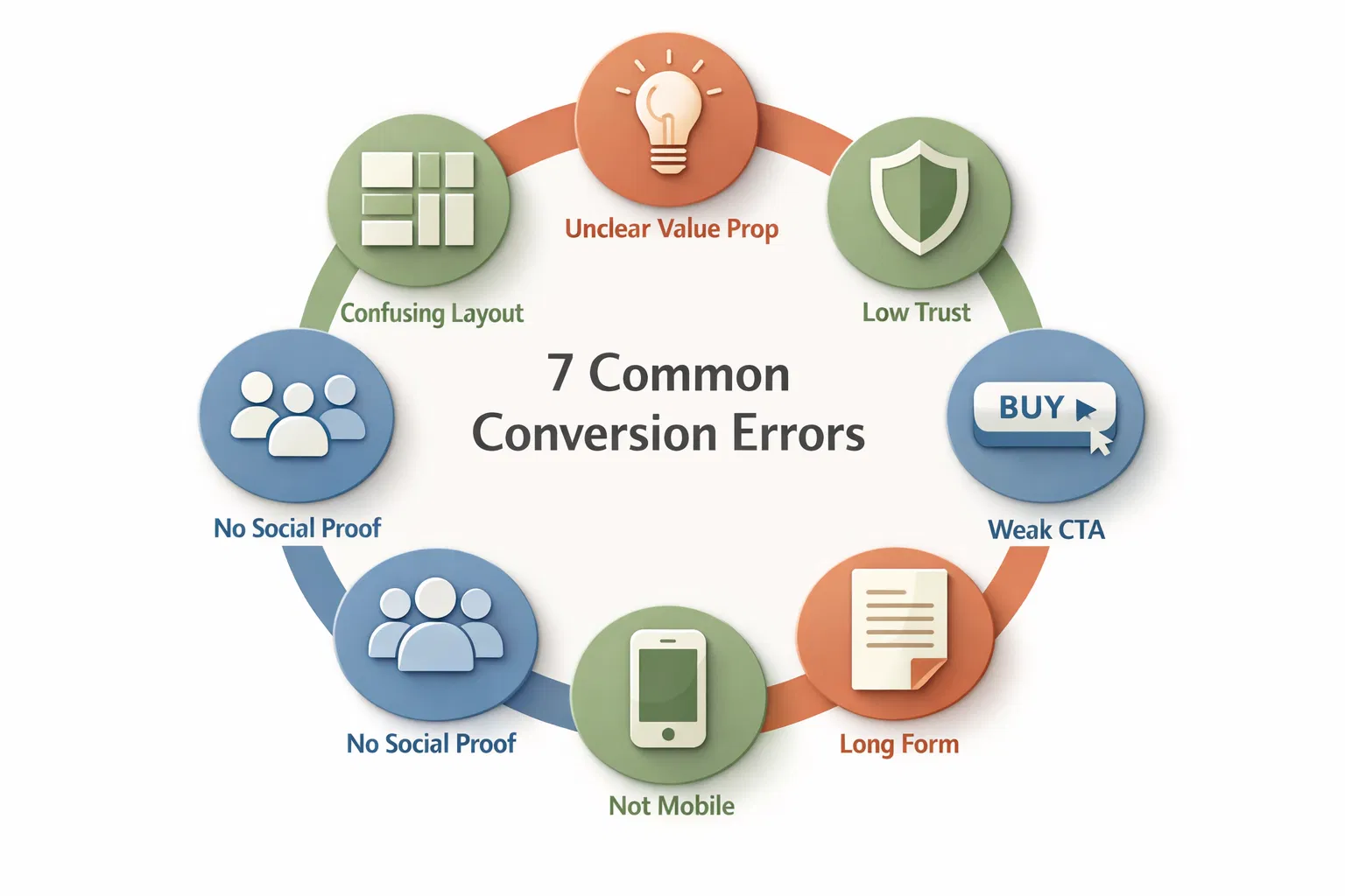 7 erros comuns que destroem taxa de conversão