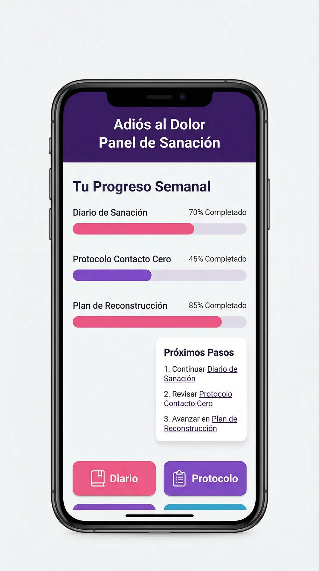 Tu Panel de Sanación en Celular
