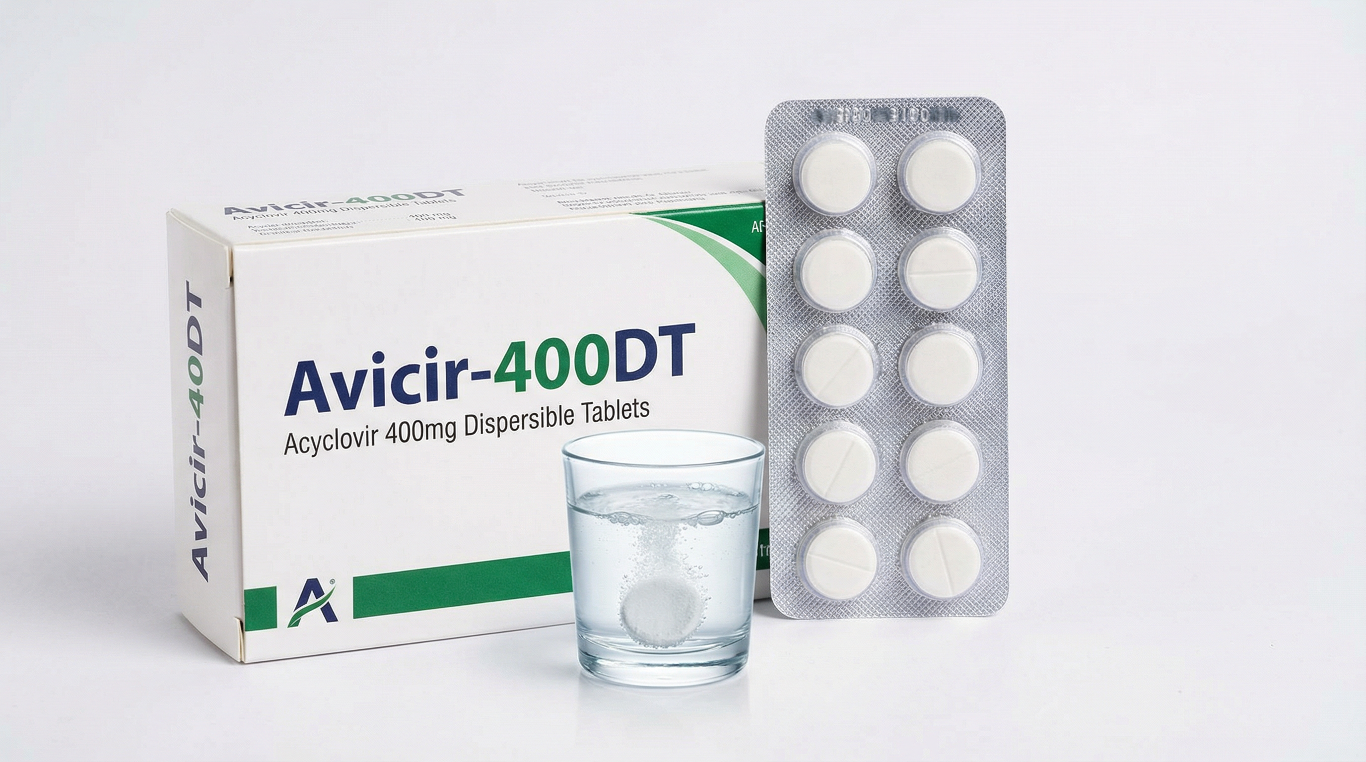 털난다몰의 아시버-400DT 패키지. 400mg의 적정 함량과 빠른 흡수를 돕는 DT 제형이 특징입니다.