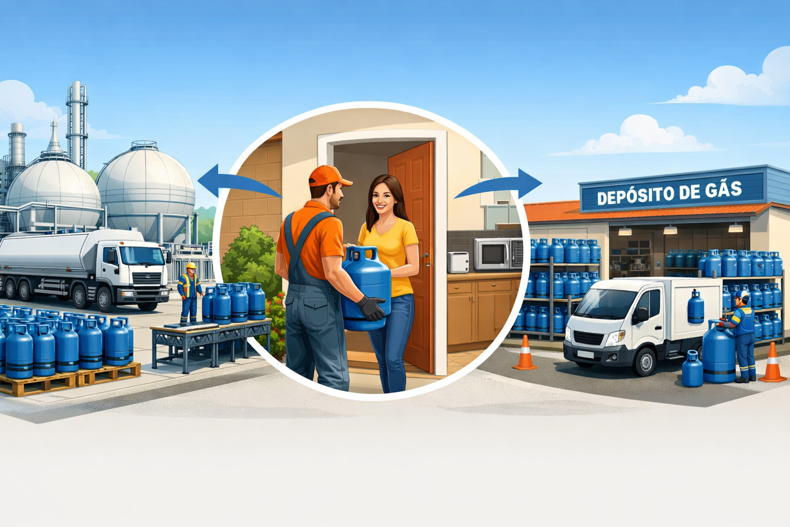 Diferença entre revendas e distribuidoras de gás