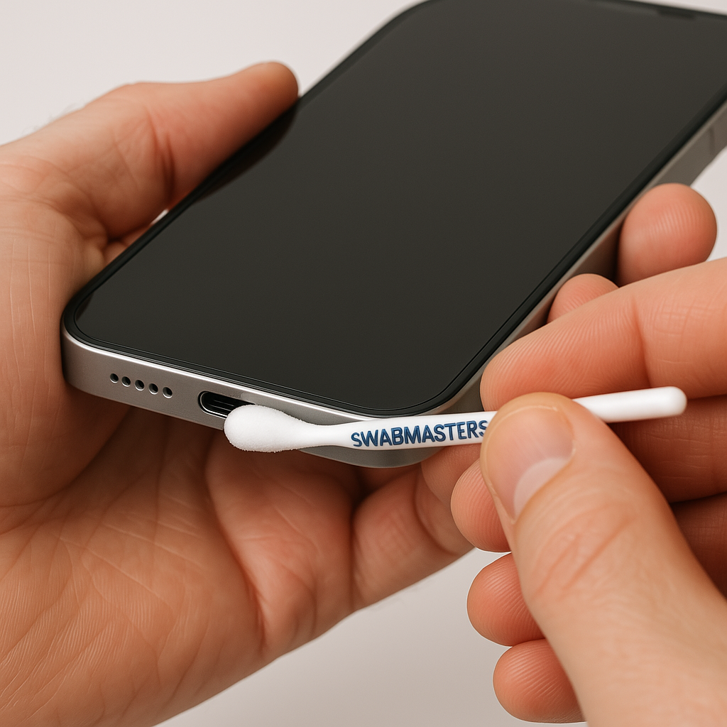Smartphone Charging Port Cleaning