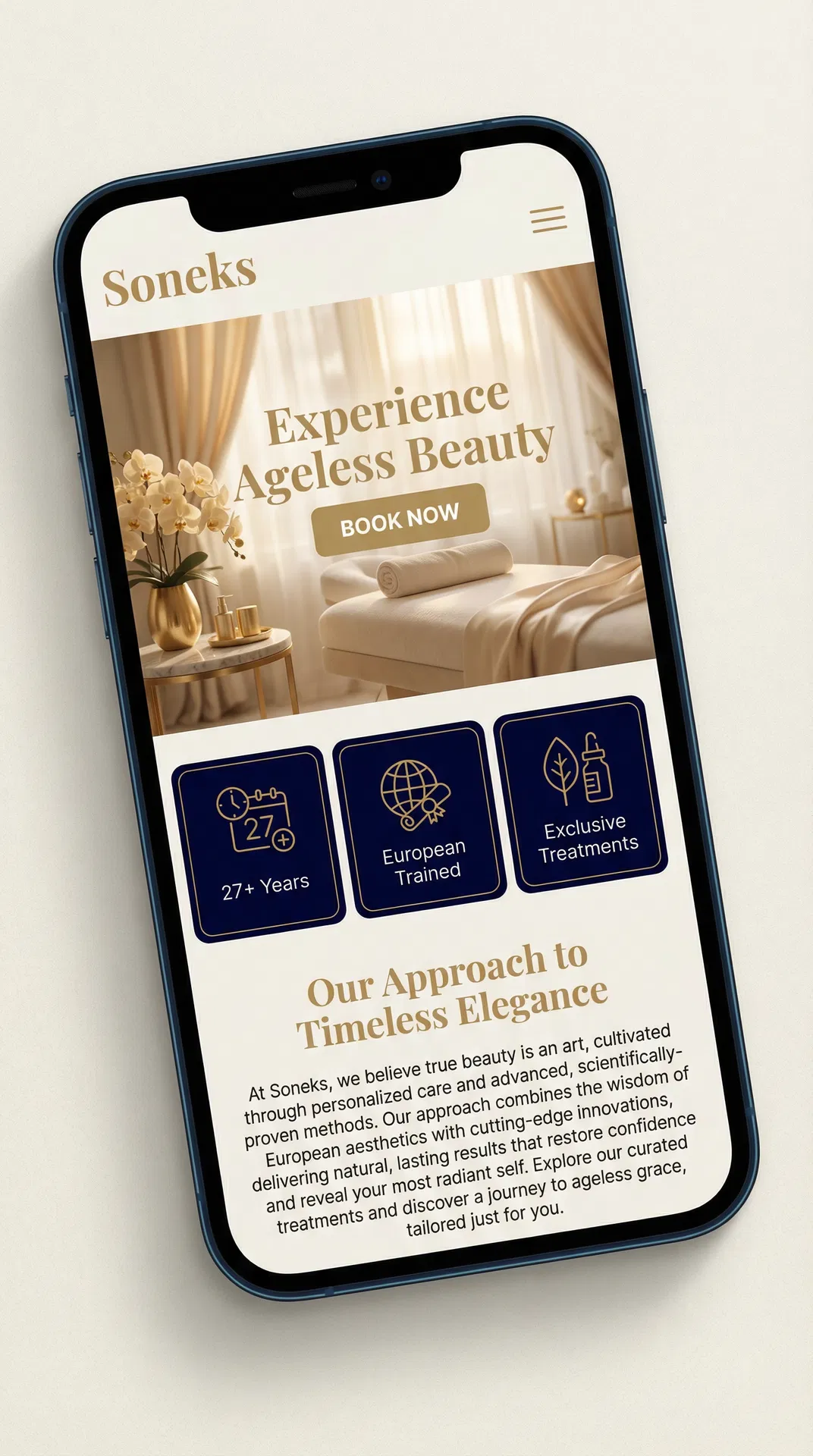 Soneks Mobile Website