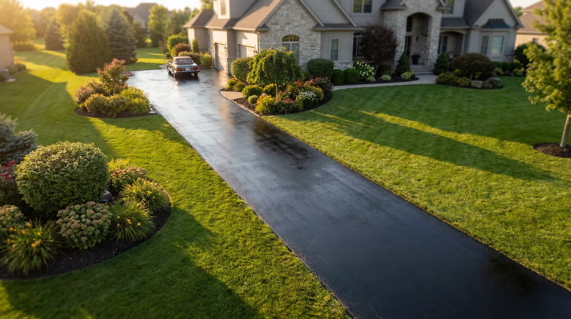Beautiful residential driveway