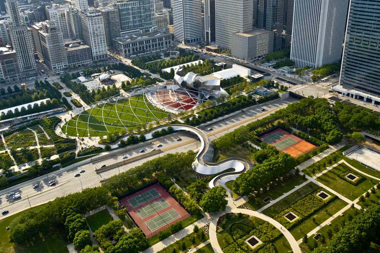 Millennium Park Aerial View