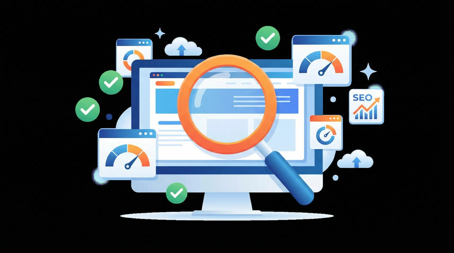 Website audit process illustration