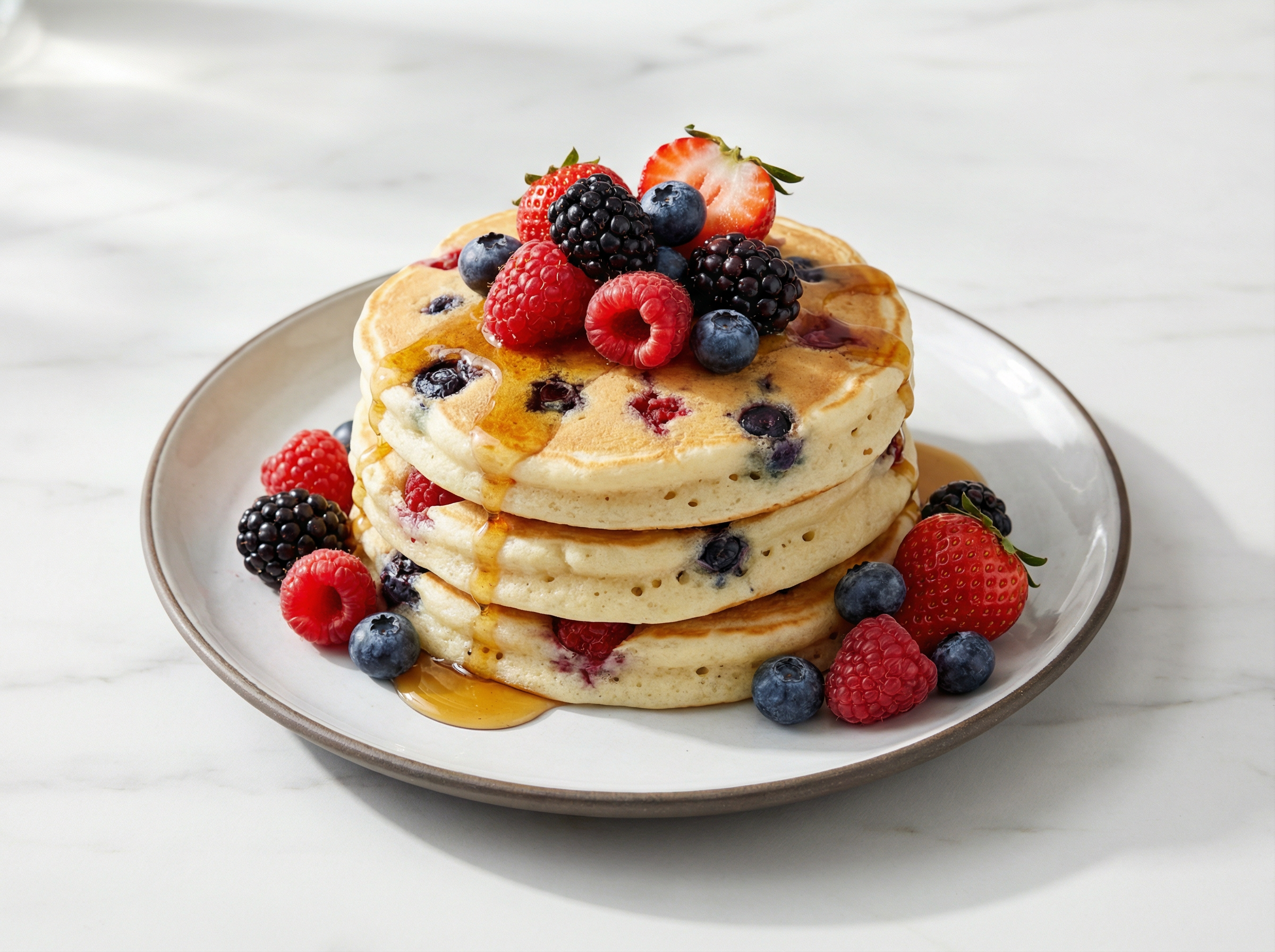 Light Berry Pancakes
