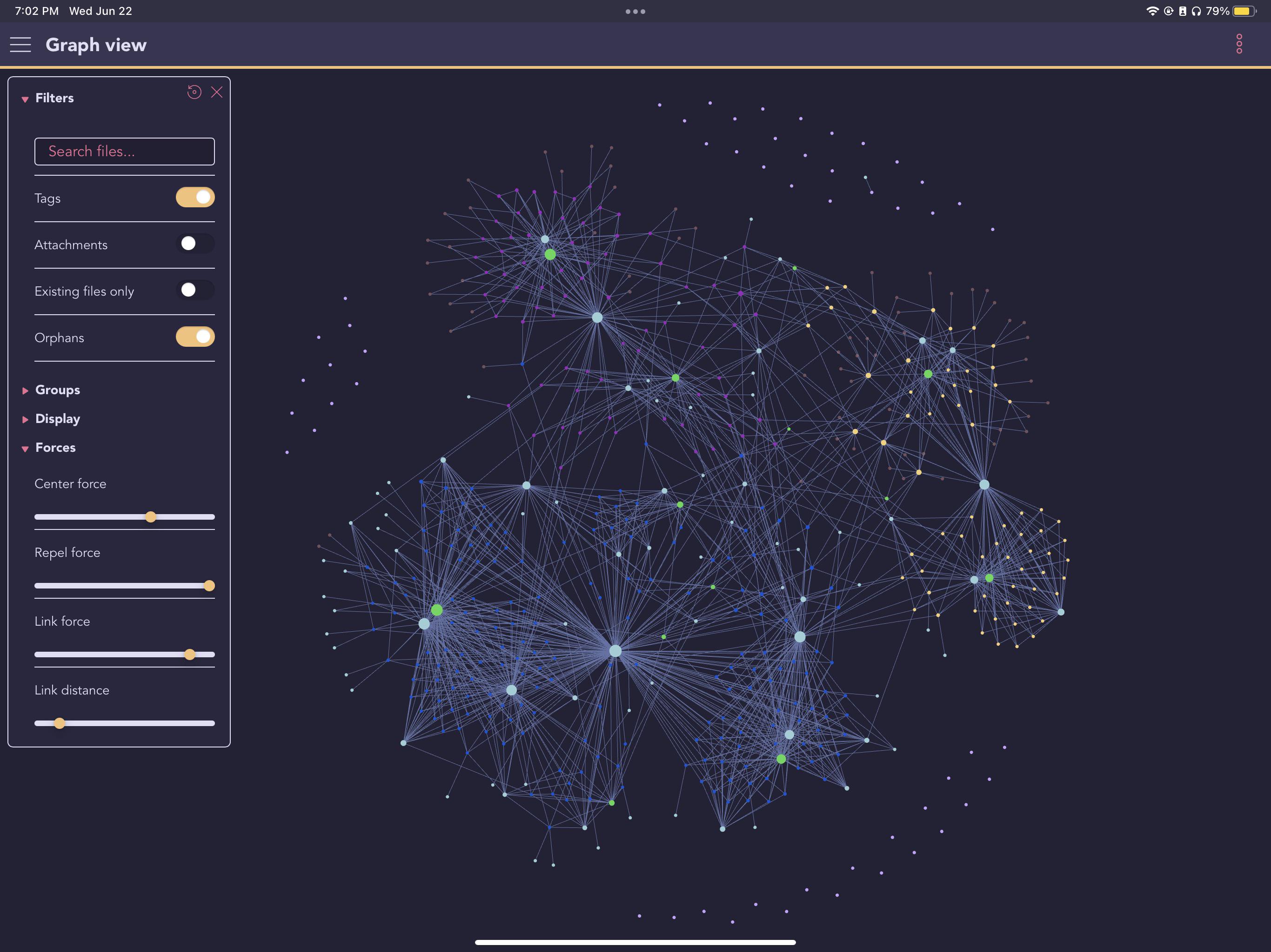 震撼的 Obsidian Graph View 知识图谱