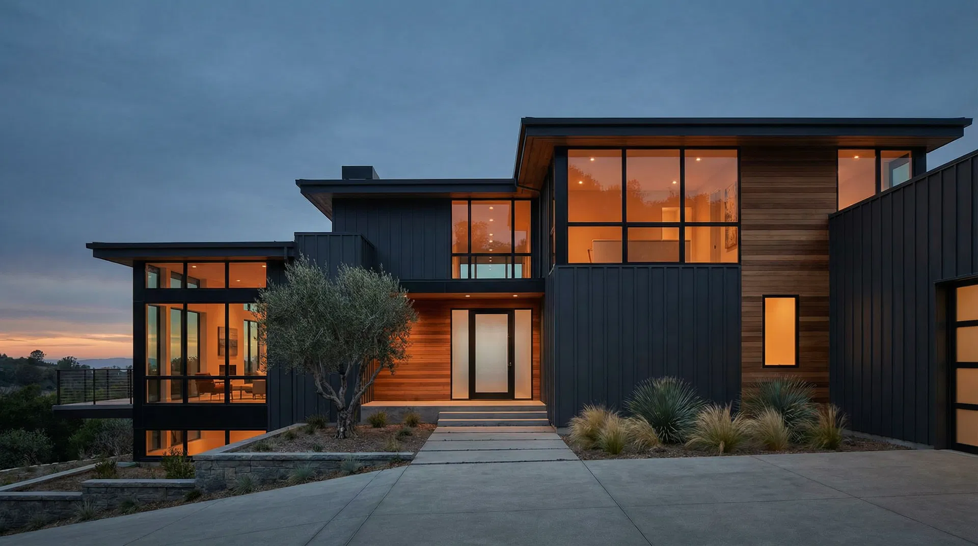 Modern Hillside Residence