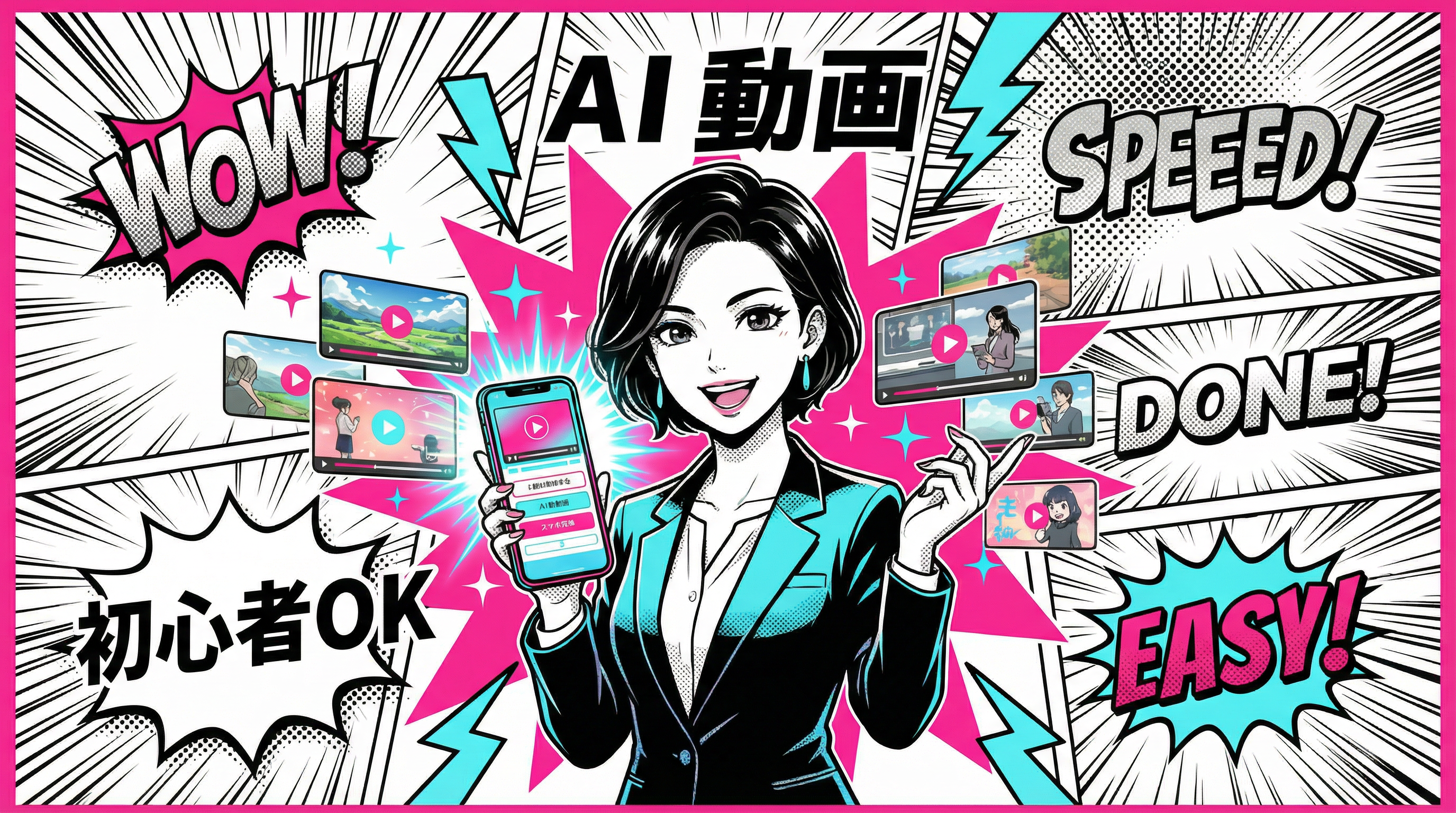 AI×初心者OKで動画制作を簡単に