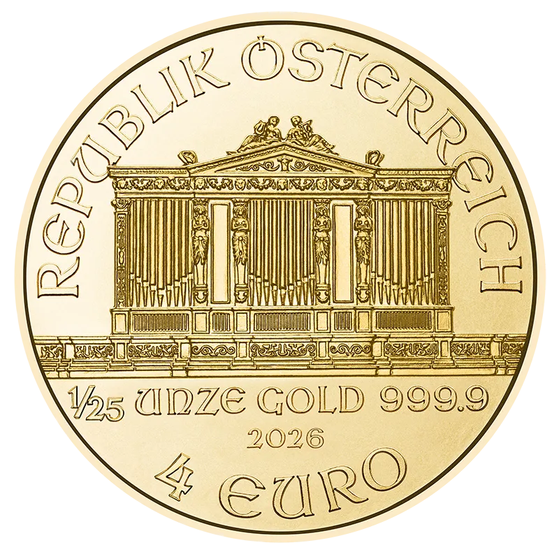 1/25 oz Goldmünze Wiener Philharmoniker 2026 – Bild 1