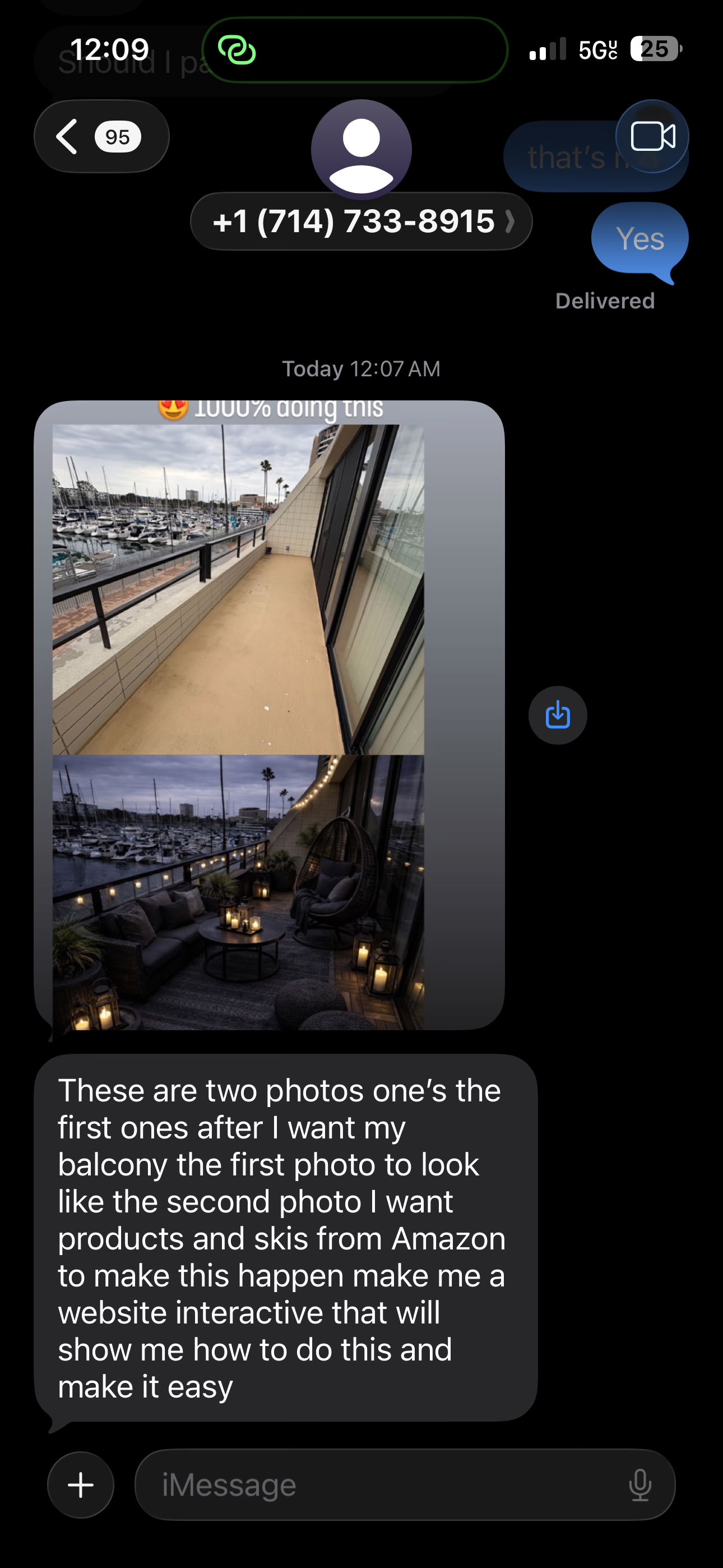 Your current balcony