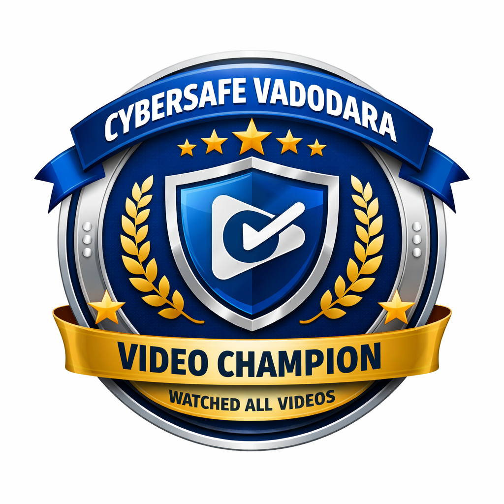 CyberSafe Vadodara Champion Badge