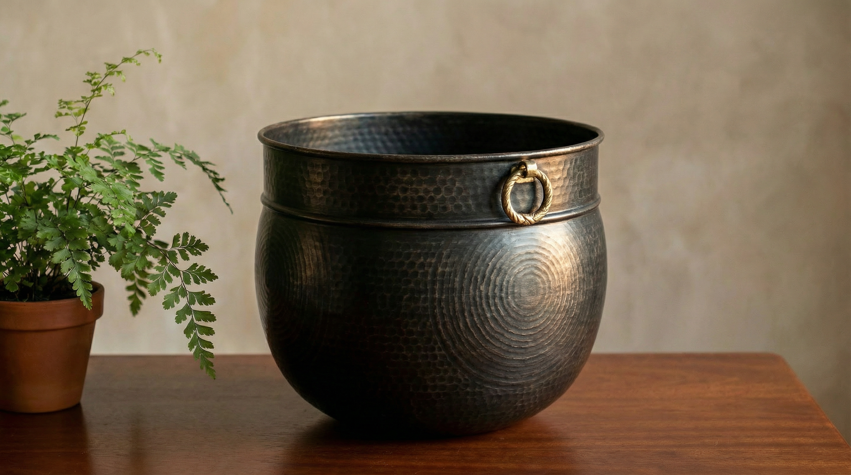 Heritage Brass Vessel with Handle