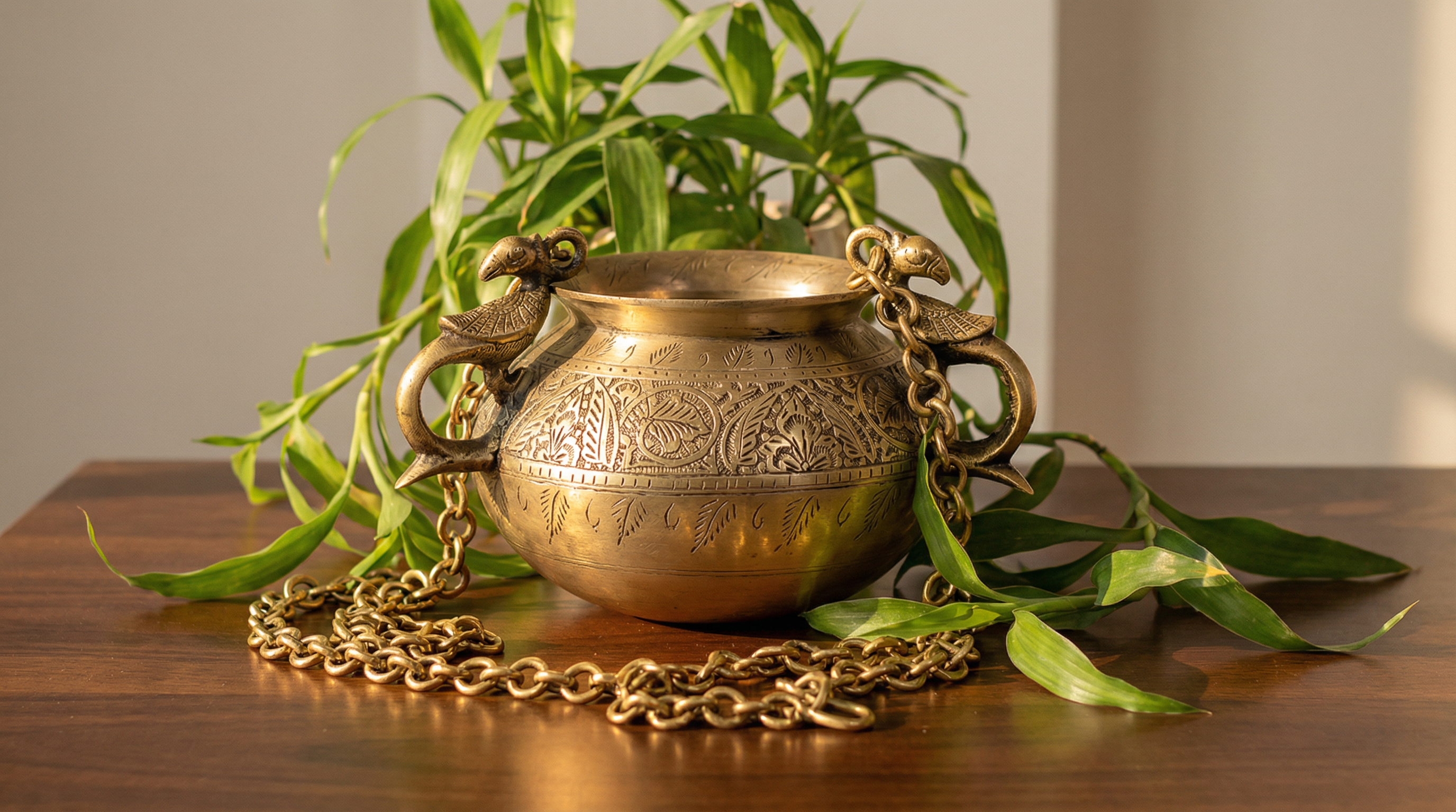 Artisan Brass Cauldron