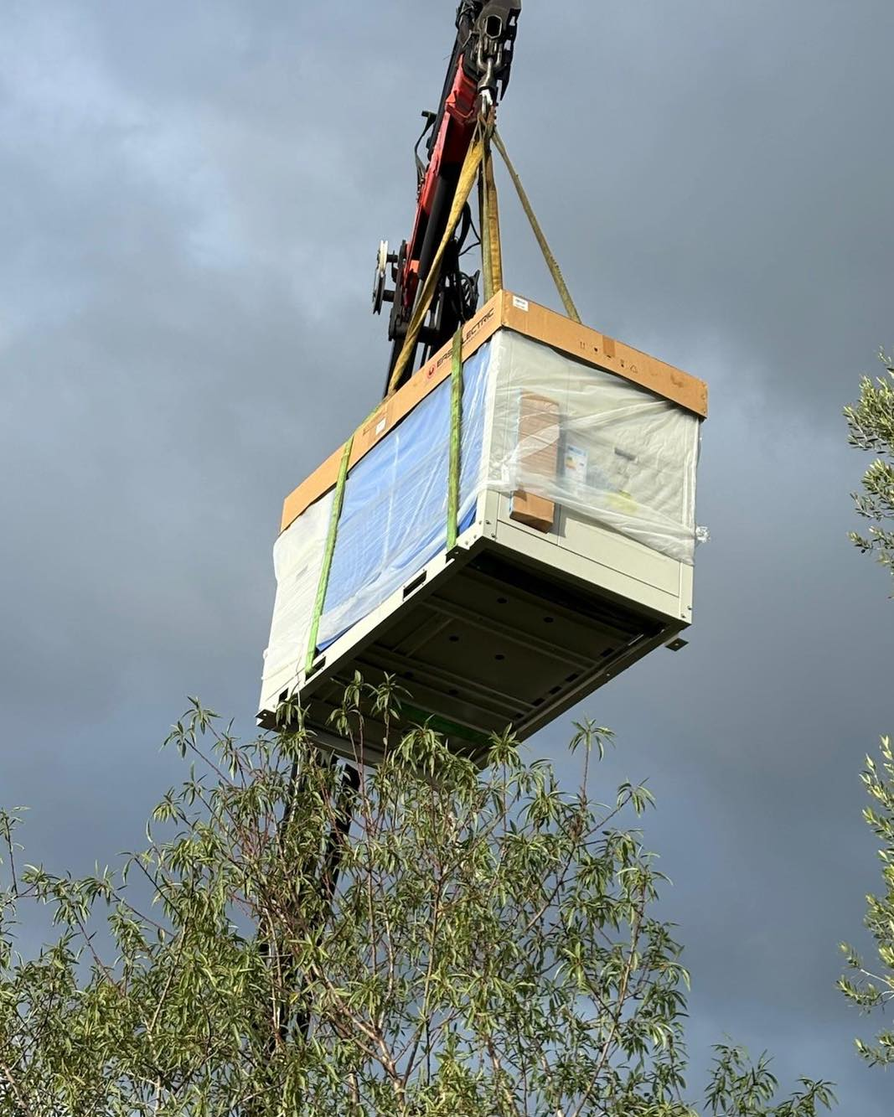 Crane Operations - New AC Unit Installation