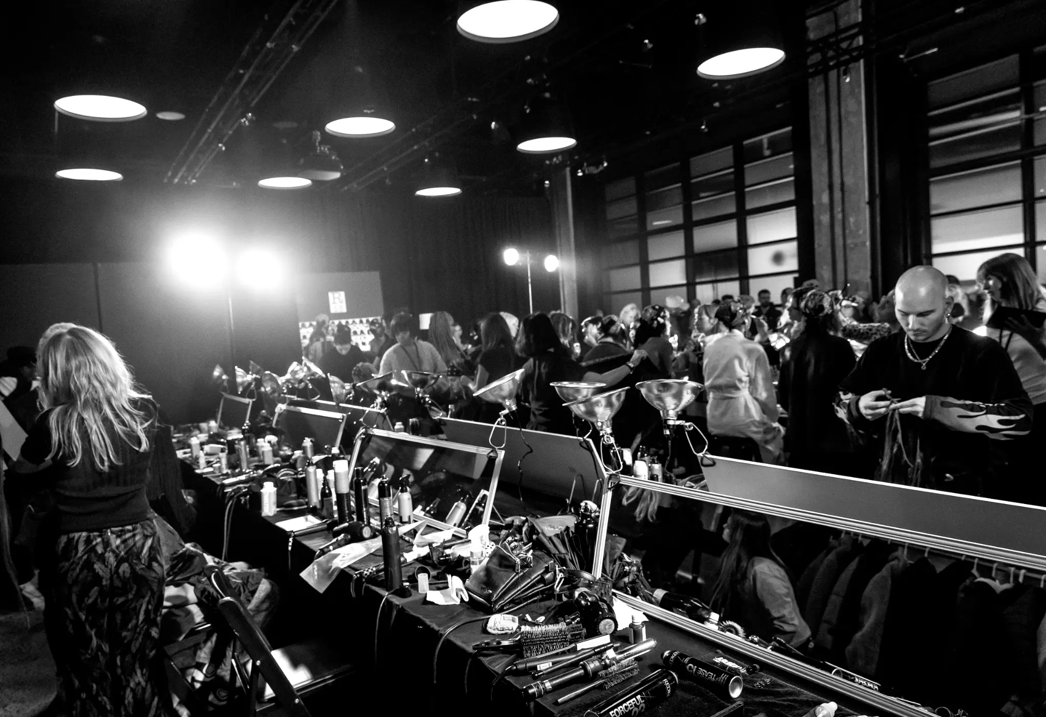 Models backstage