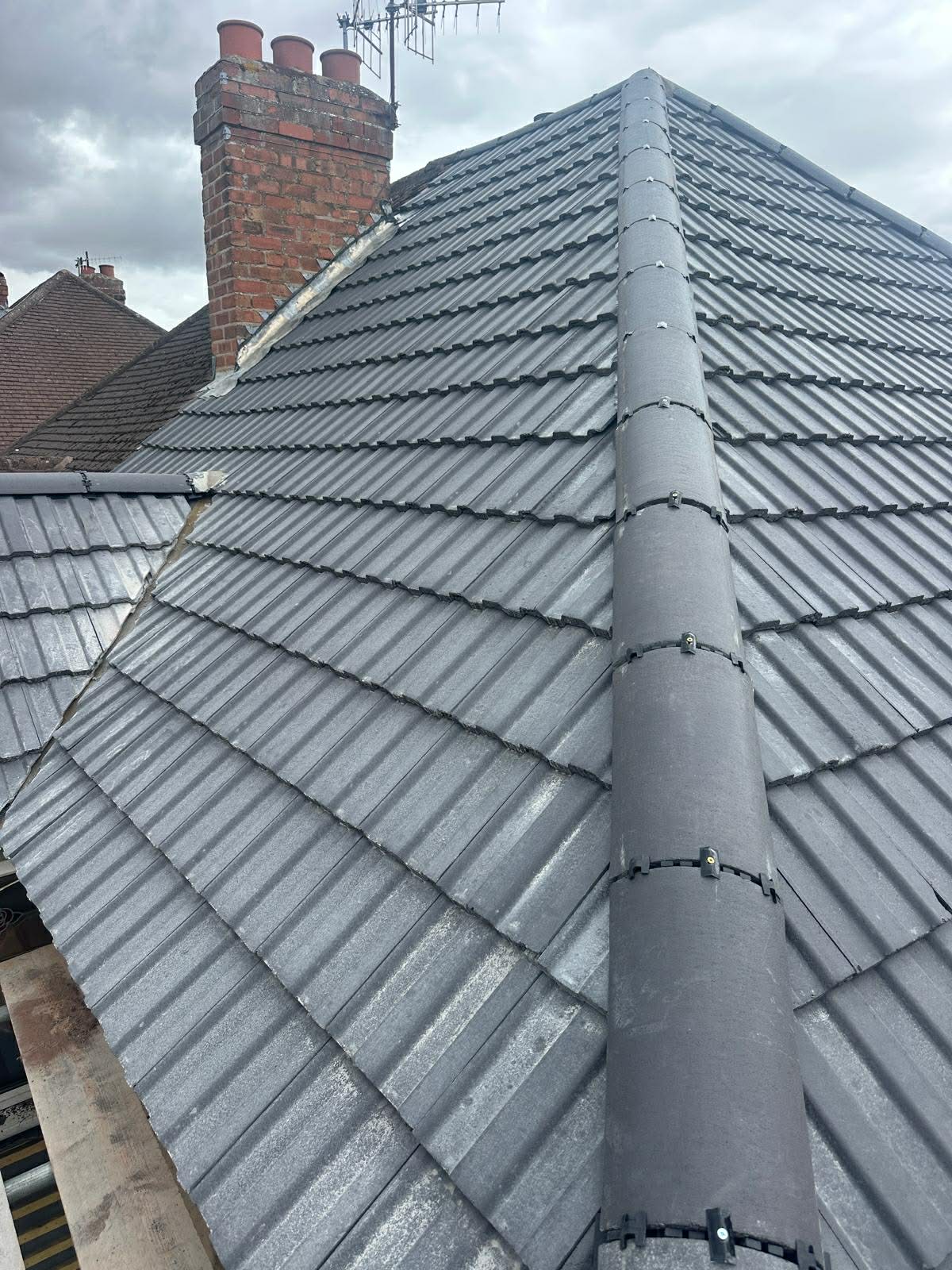 Residential re-roofing project in West Midlands