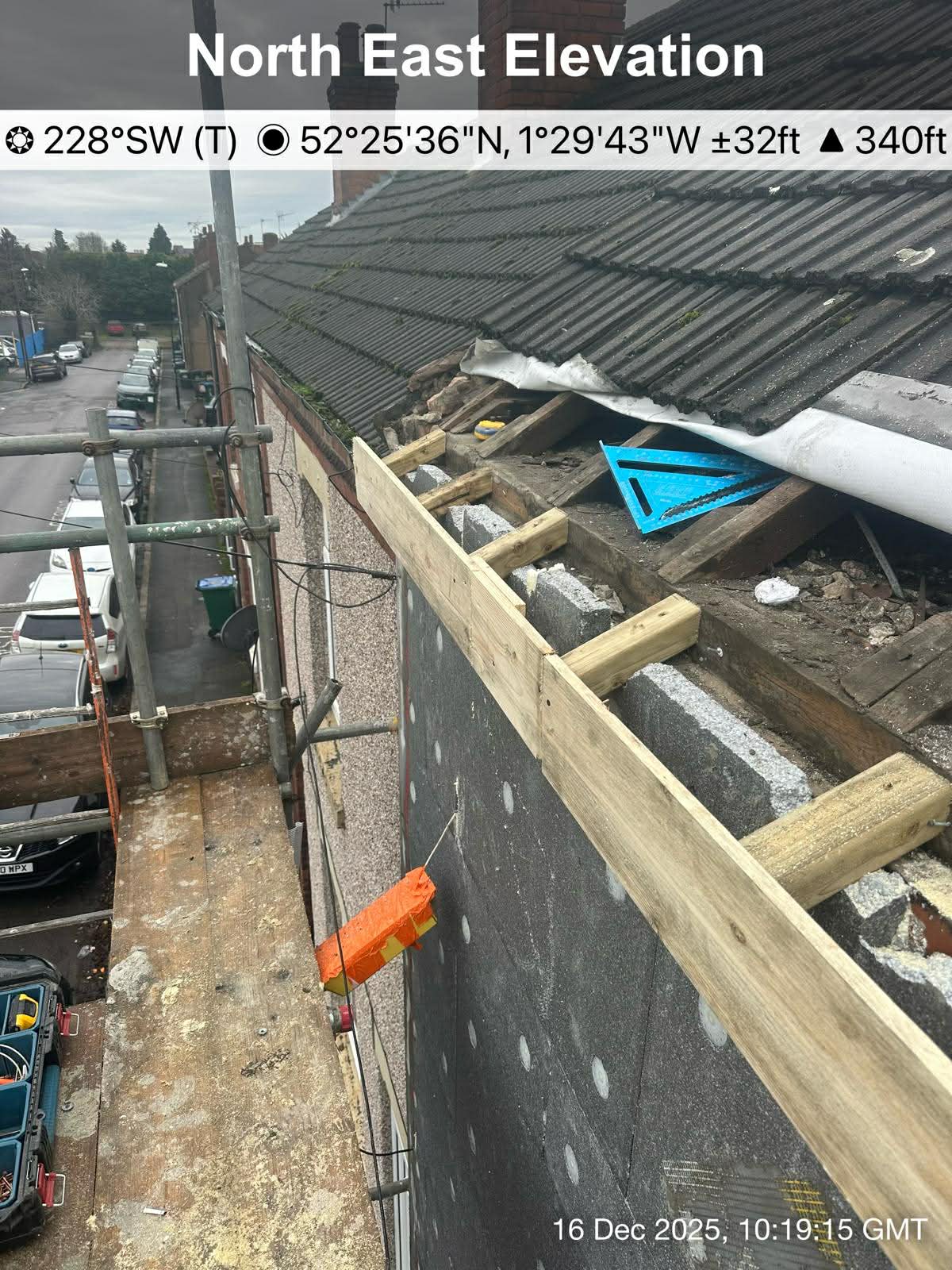 Retrofit insulation project for residential property