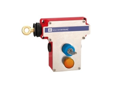 XY2CE2A496 | Schneider Electric | Latching emergency stop rope pull switch, Telemecanique rope pull switches XY2C, simple reset by flush push button