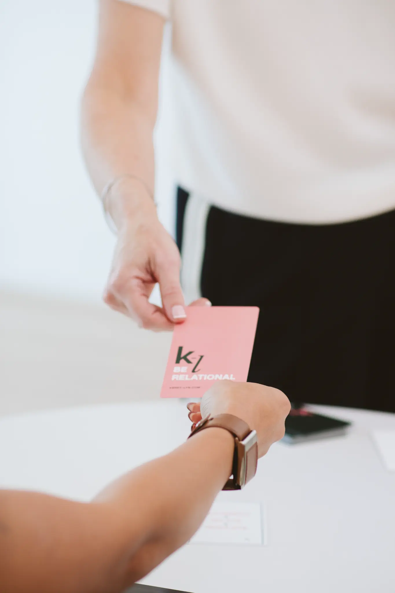 Kerry-Lyn with Be Relational notebook