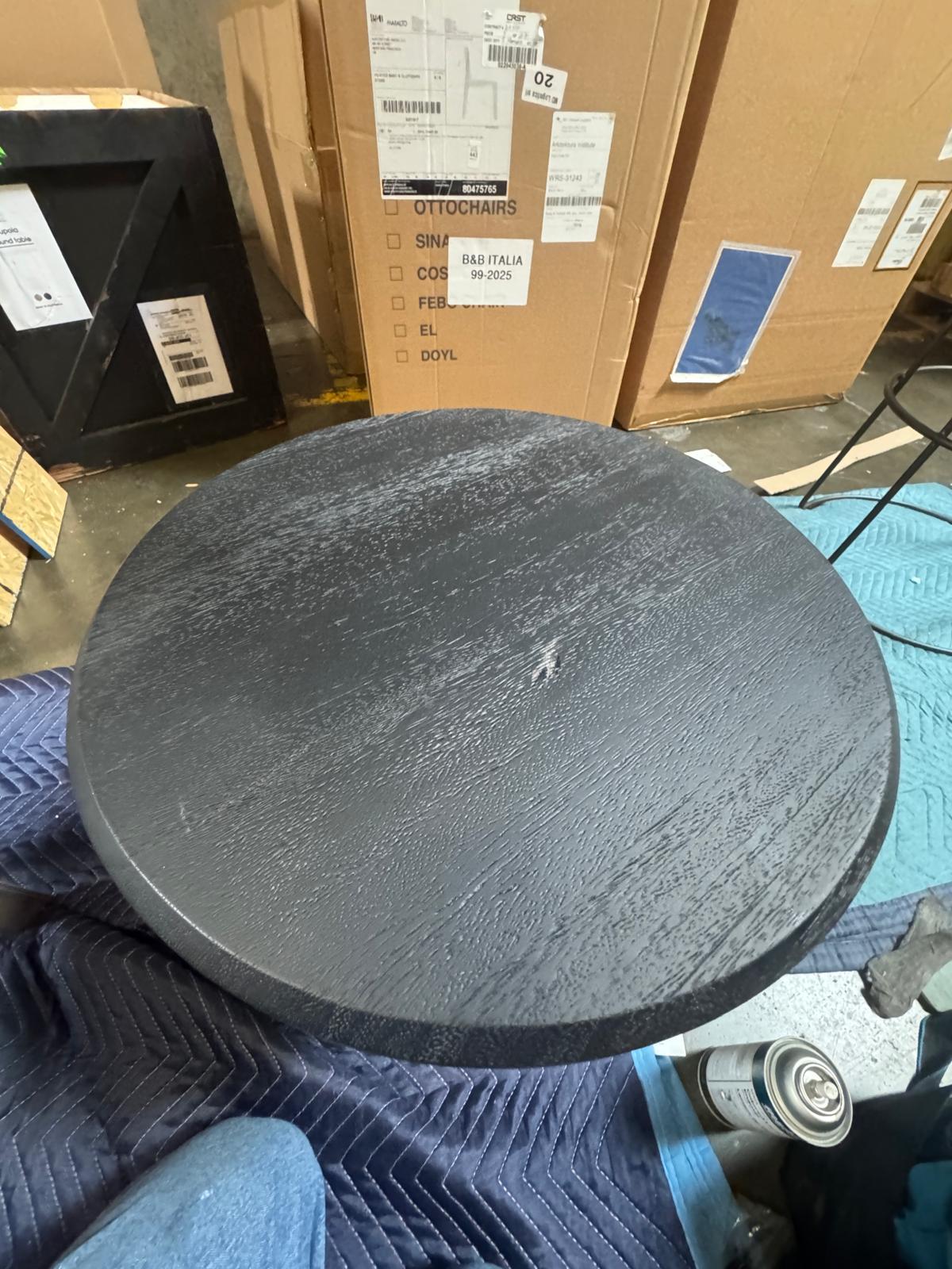 Black Pedestal Table — 1 of 4