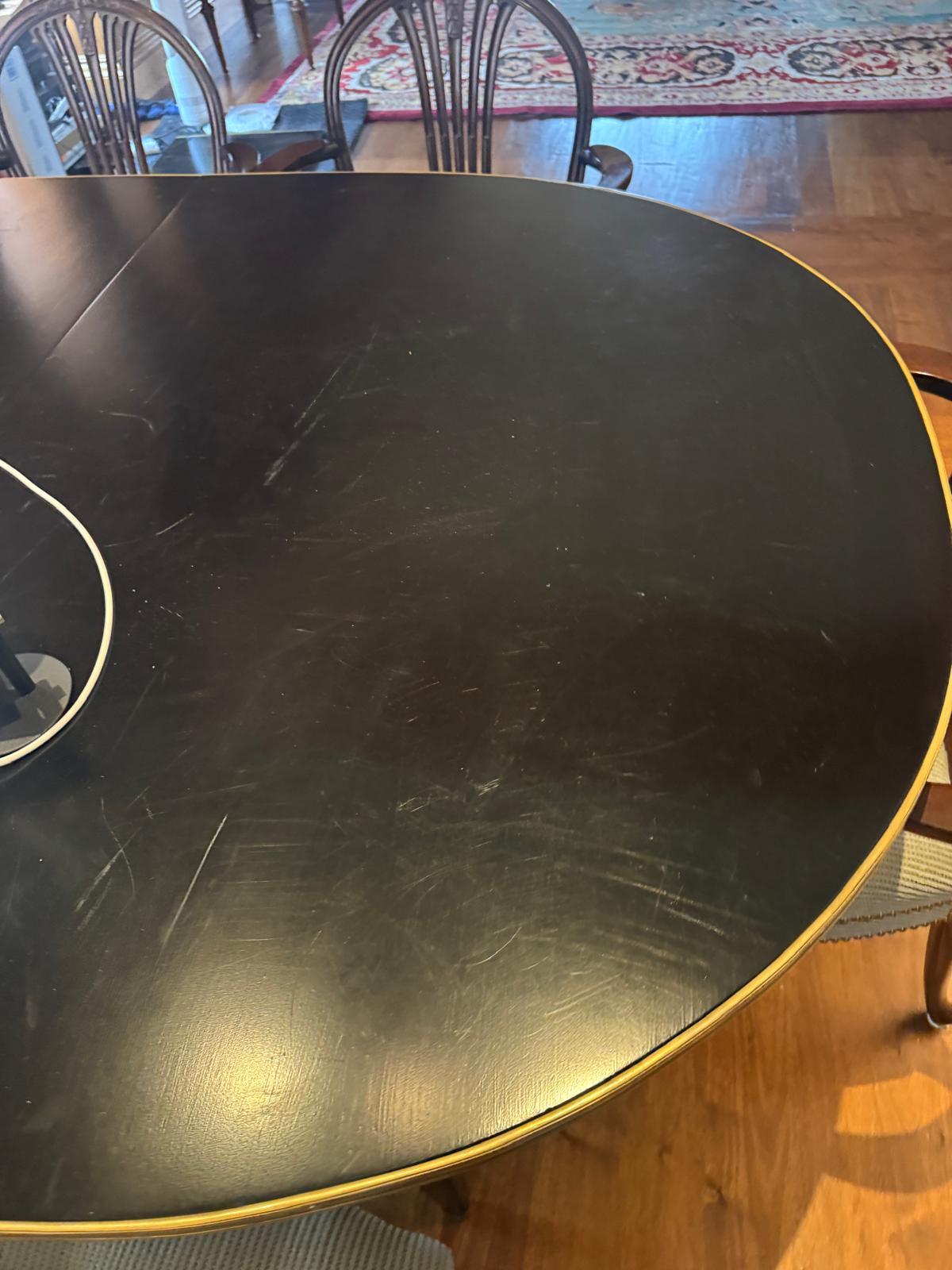Black Oval Dining Table — 2 of 3