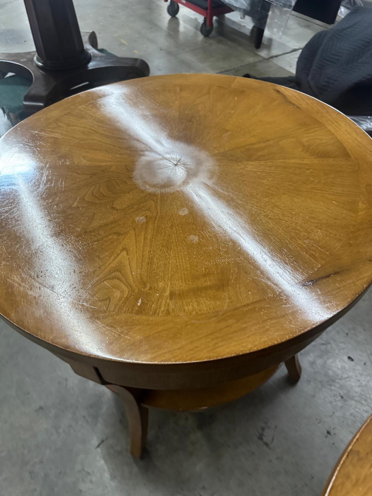 Round Walnut Table — 3 of 6