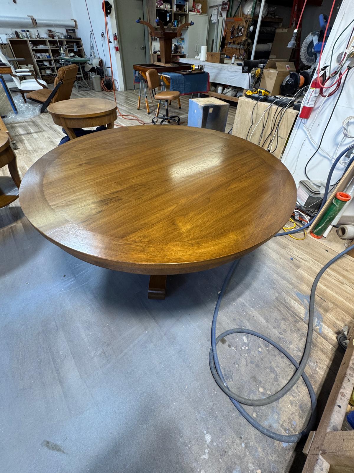 Round Walnut Table — 5 of 6