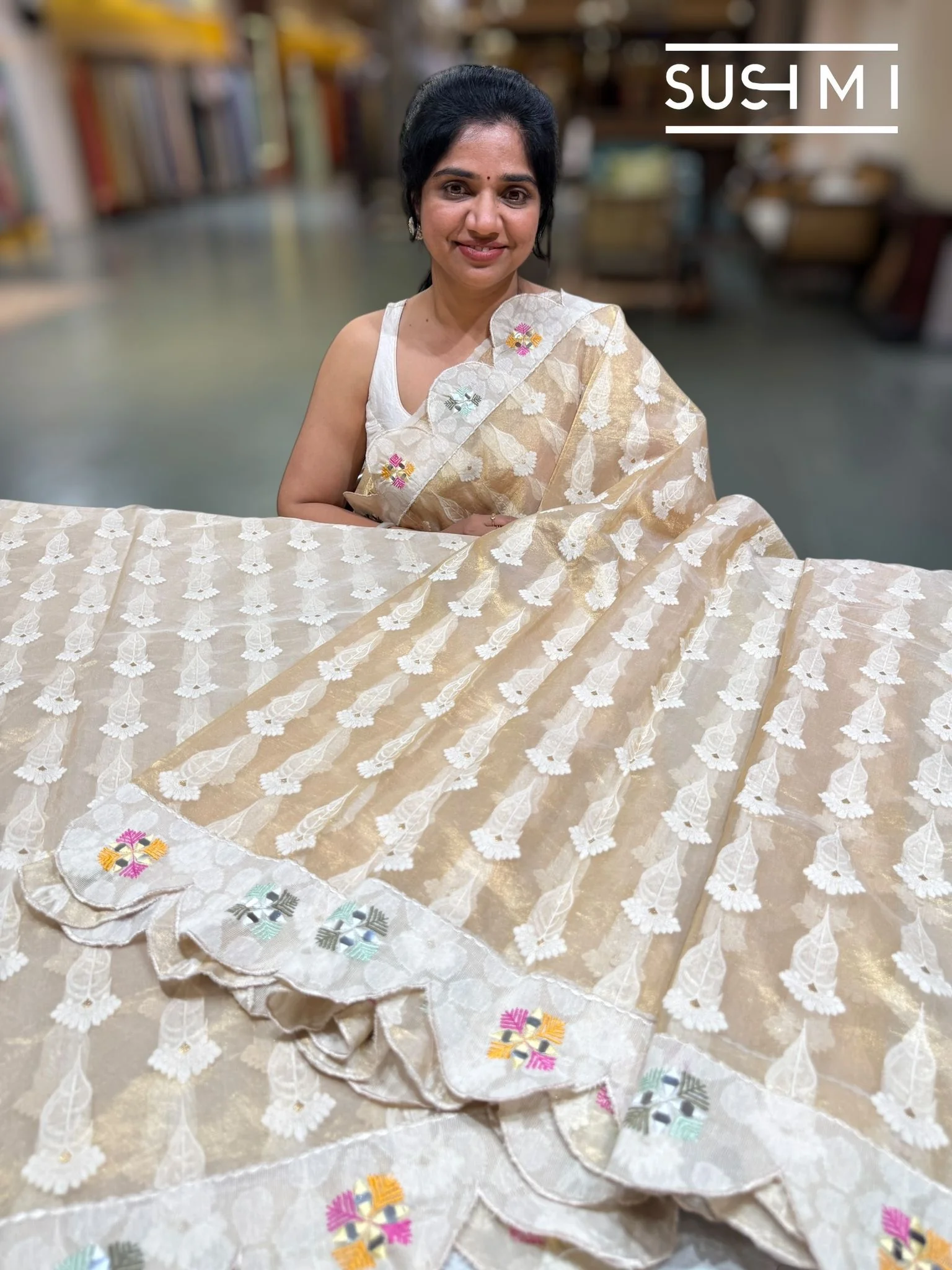 Designer Banarasi Tissue Saree