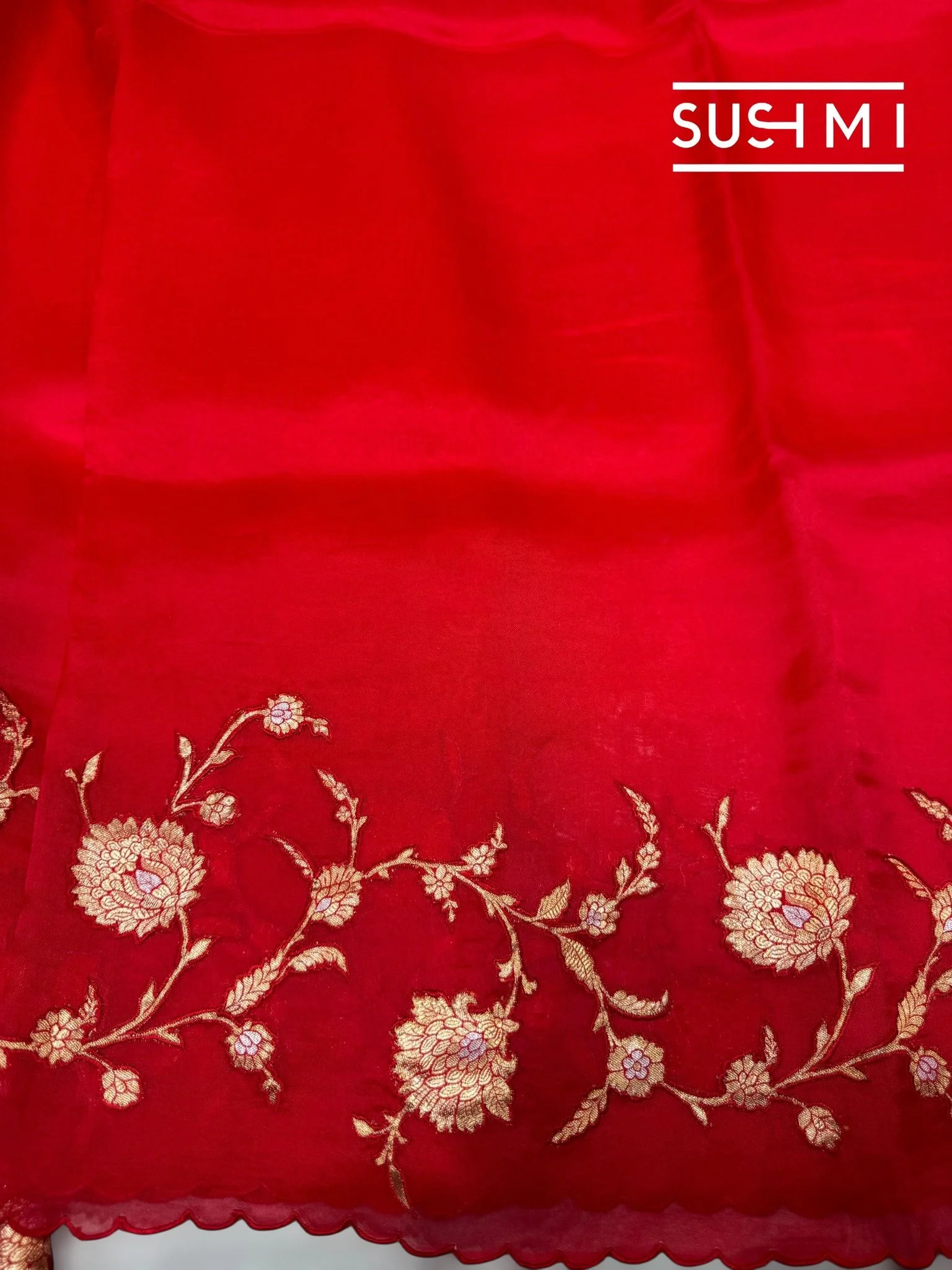 Designer Organza Saree SM098 - Image 4