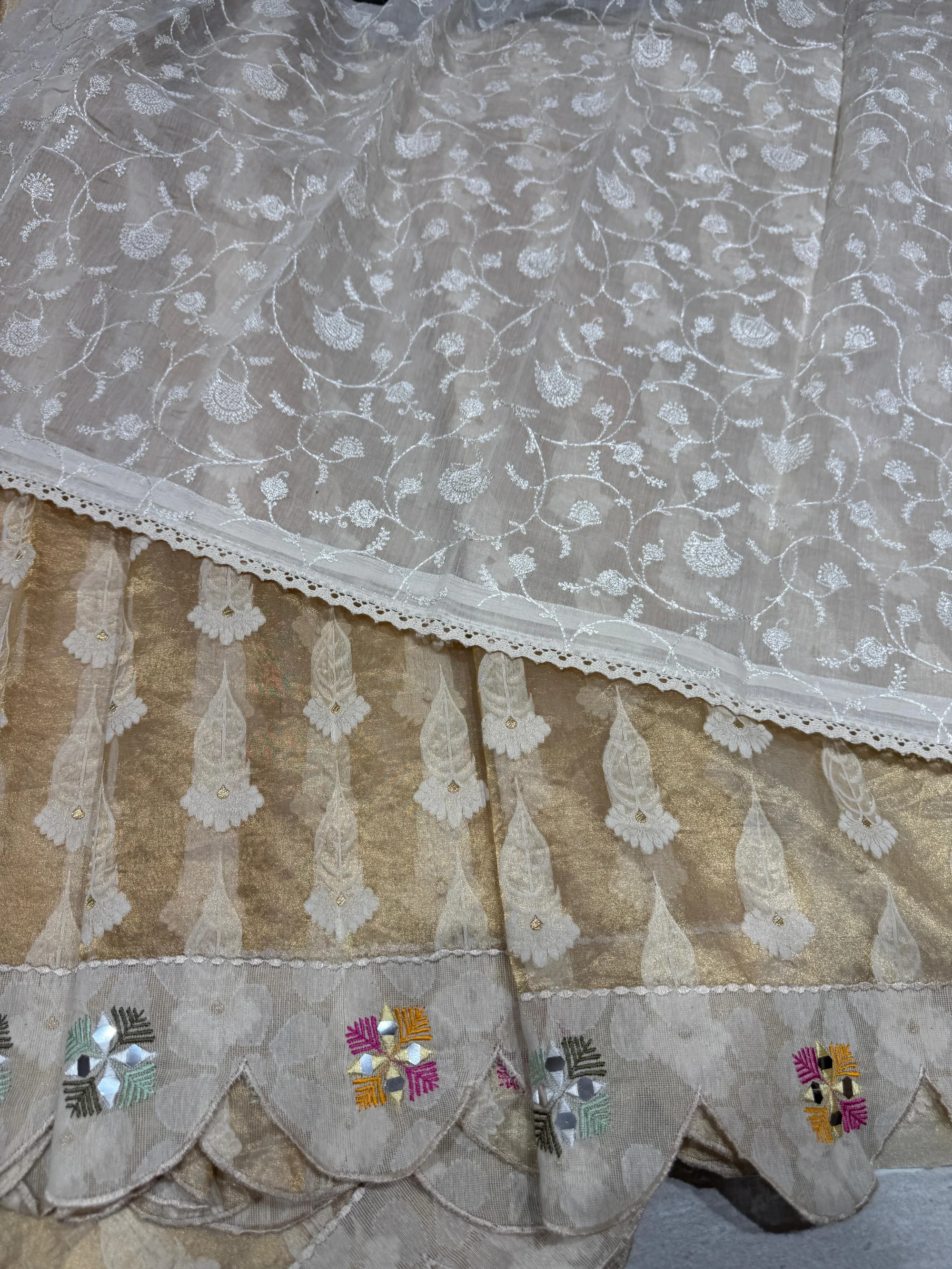 Designer Banarasi Tissue Saree - Image 6