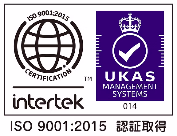 ISO 9001:2015 認証書