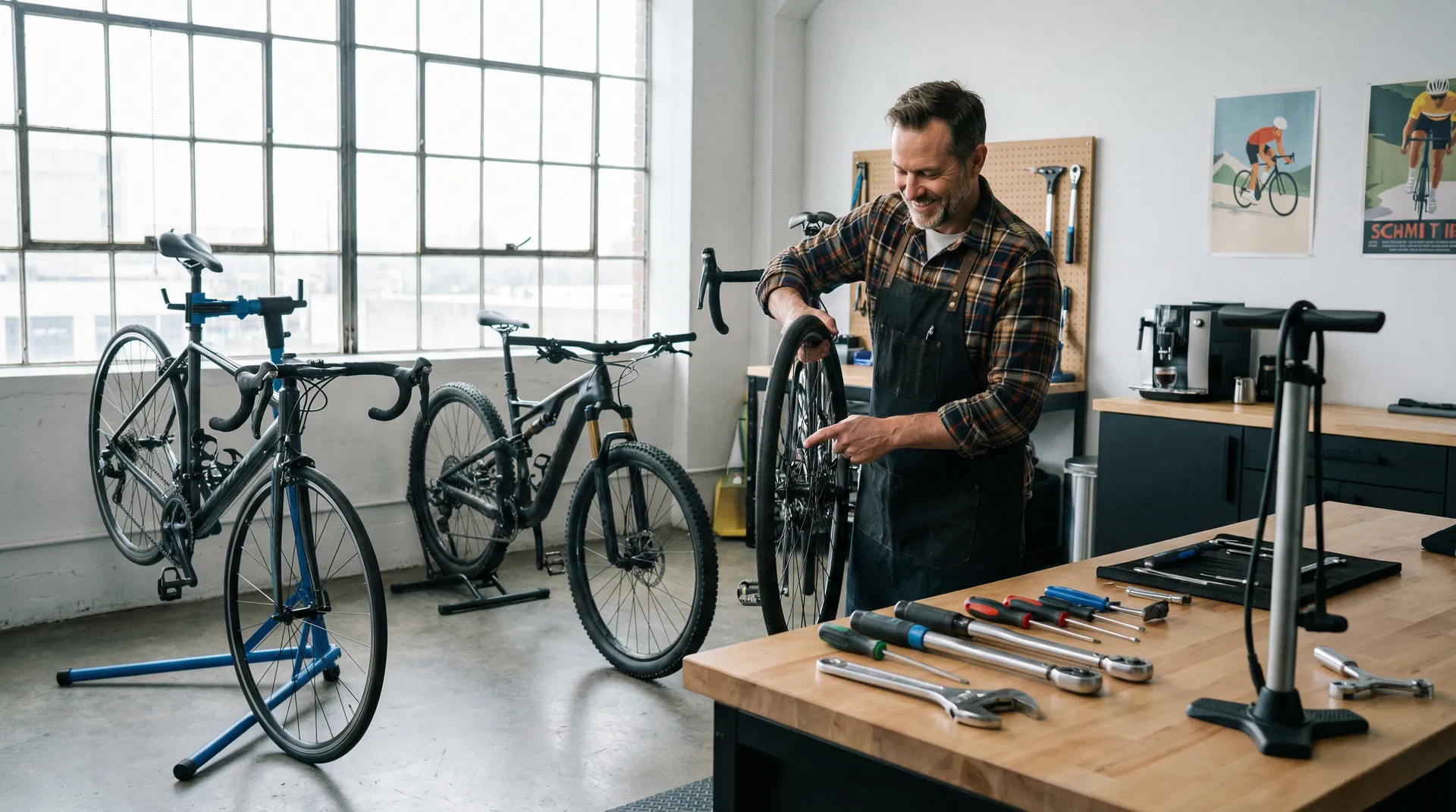 Professional bicycle repair workshop in Heaton, Newcastle