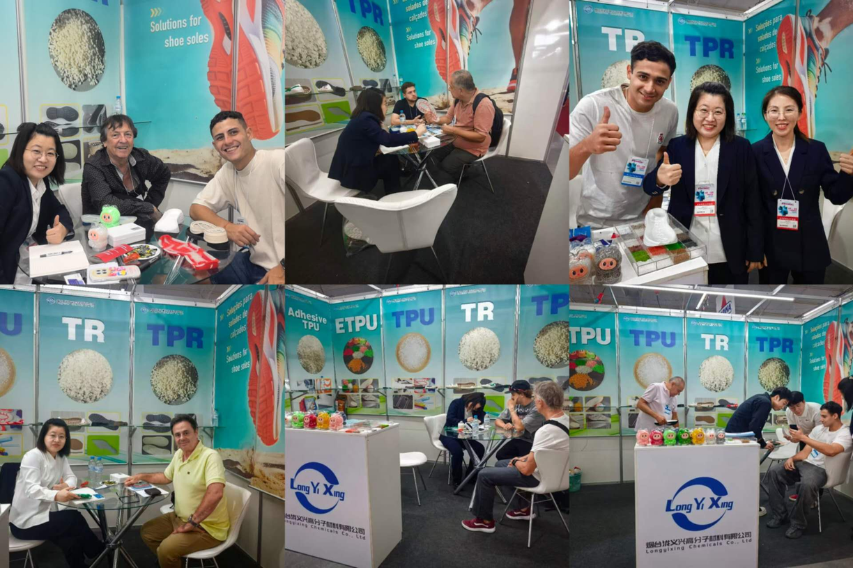 Longyixing Chemicals booth at FIMEC 2026, Novo Hamburgo, Brazil