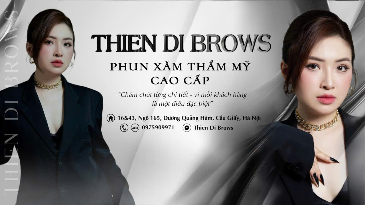 Thien Di Brows treatment session