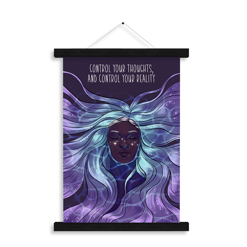 Control Your Thoughts — "Control your thoughts, and control your reality" — Dream Collection affirmation art