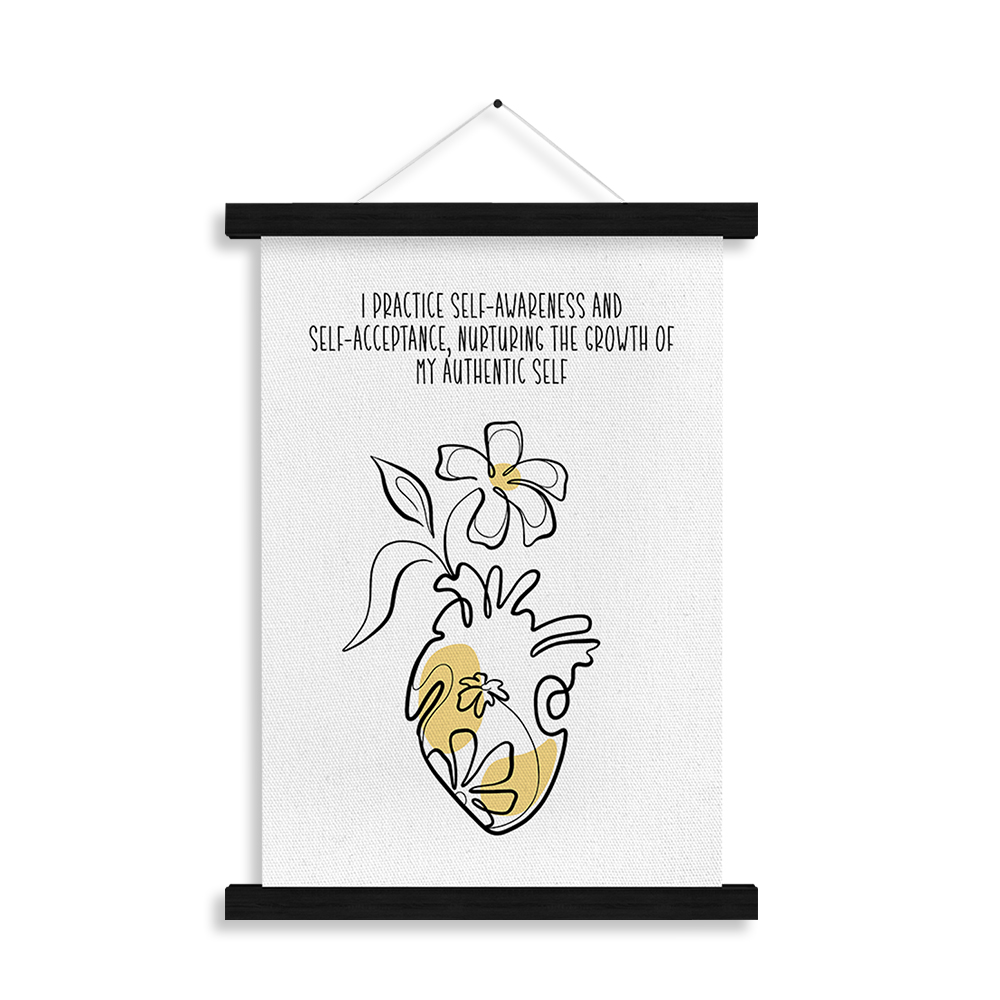 I Practice Self-Awareness — "I practice self-awareness to understand my thoughts and emotions" — Self Love Collection affirmation art